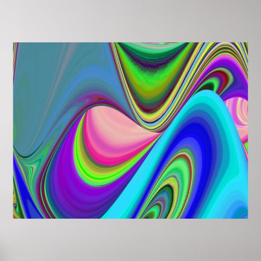 Poster Summerfeel, Rainbowart 3D Abstrait (Devant)