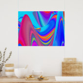 Poster Summerfeel, Rainbowart 3D Abstrait (Cuisine)