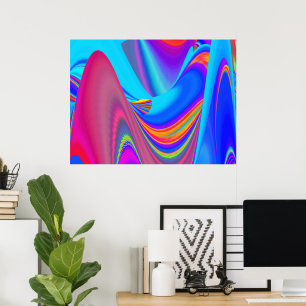 Poster Summerfeel, Rainbowart 3D Abstrait