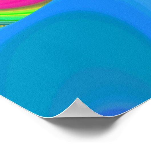 Poster Summerfeel, Rainbowart 3D Abstrait (Coin)