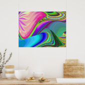 Poster Summerfeel, Rainbowart 3D Abstrait (Cuisine)