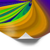 Poster Summerrainbow, Rainbowart 3D Abstrait (Coin)