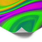 Poster Summerrainbow, Rainbowart 3D Abstrait (Coin)