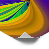 Poster Summerrainbow, Rainbowart 3D Abstrait (Coin)