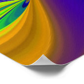 Poster Summerrainbow, Rainbowart 3D Abstrait (Coin)