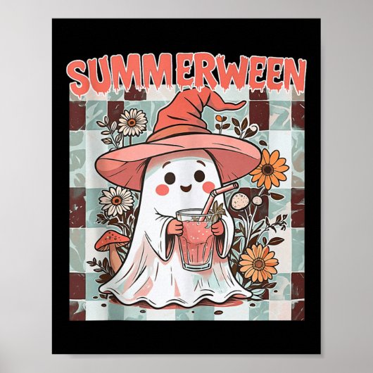 Poster Summerween Funny Halloween Automne Trending Design (Devant)