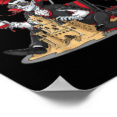 Poster Summerween Plage Vampire Dracula Sandcastle Gothiq (Coin)