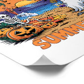 Poster Summerween Skeleton Beach Party Halloween Vibes (Coin)