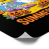 Poster Summerween Skeleton Ghost Beach Halloween Fu (Coin)