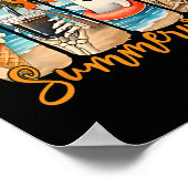 Poster Summerween Skeleton Ghost Beach Party Halloween Vi (Coin)