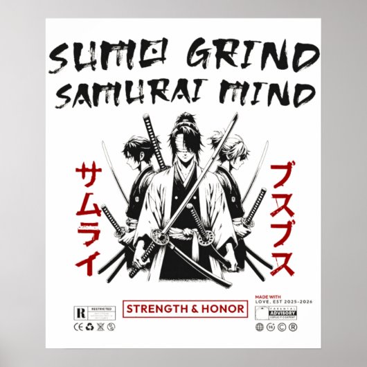 Poster Sumo Grind Samurai Grind (Devant)