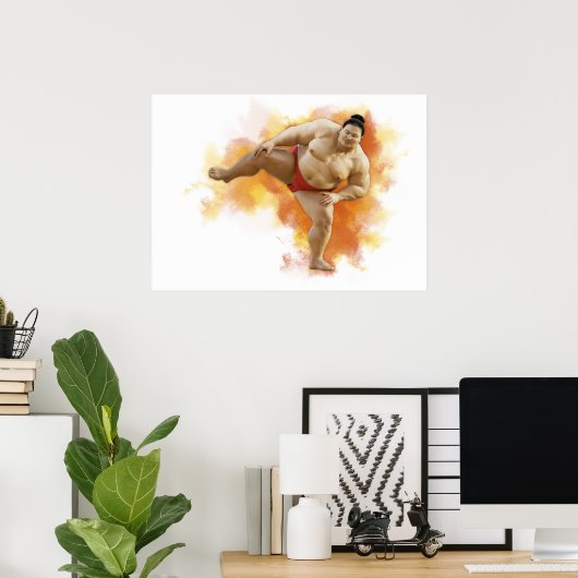 Poster SUMO Wrestler (Bureau à domicile)