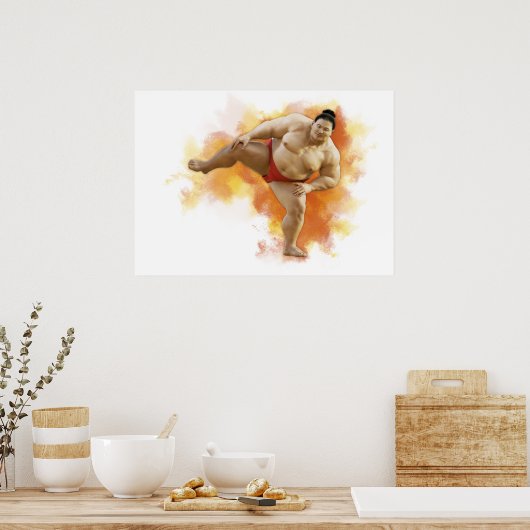 Poster SUMO Wrestler (Cuisine)