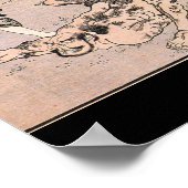 Poster Sumo Wrestlers, vers 1800. Japon (Coin)