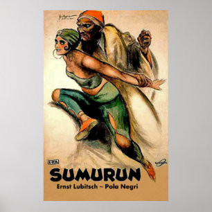Poster SUMURUN~Ernst Lubitsch ~ Pola Negri ~ Allemagne 19
