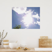 Poster Sun Beam and Clouds (Cuisine)