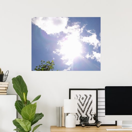 Poster Sun Beam and Clouds (Bureau à domicile)