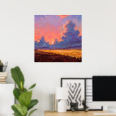 Poster Sun Cast - Style Paysage Peint (Bureau à domicile)