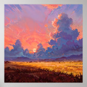 Poster Sun Cast - Style Paysage Peint (Devant)