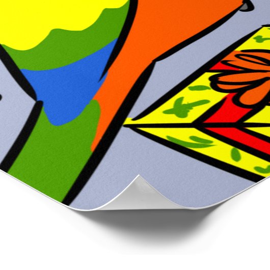 Poster sun conure gcc quaker caique sénegal perroquet heu (Coin)