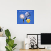 Poster Sun earth and moon (Bureau à domicile)