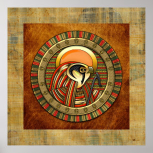 Poster Sun égyptien Dieu Ra