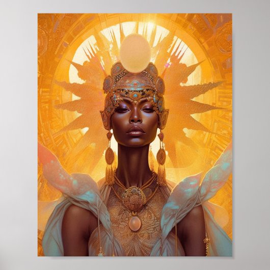 Poster Sun Goddess Imaginaire Art (Devant)