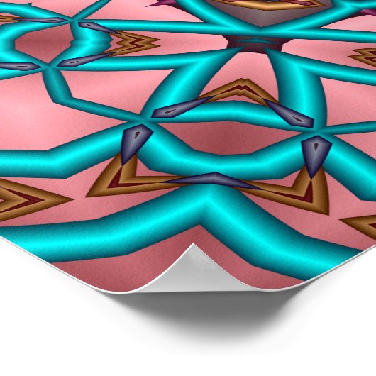 Poster Sun Mandala Floral (Coin)