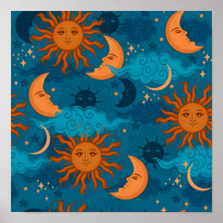 Poster Sun Moon et Stars