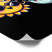 Poster Sun Moon Friends Total Solar Eclipse 2024 Garçons (Coin)