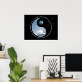 Poster Sun Moon Yin Yang (Bureau à domicile)