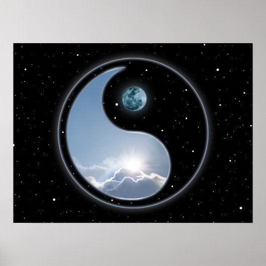 Poster Sun Moon Yin Yang (Devant)