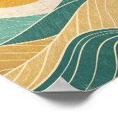 Poster Sun Over Rolling Hills & Waves (Coin)