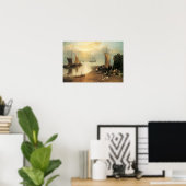 Poster Sun Rising Through Vapor par Joseph Turner (Bureau à domicile)