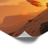 Poster Sun-Scorch Inferno Fire Dragon (Coin)