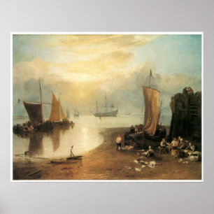 Poster Sun se levant par la vapeur, J.M.W. Turner