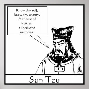 Poster Sun Tzu -- Stratège militaire chinois