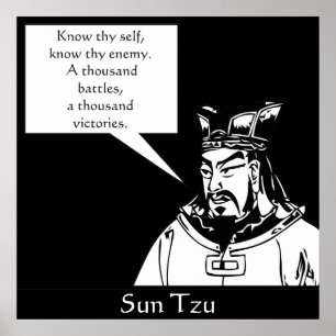 Poster Sun Tzu -- Stratège militaire chinois