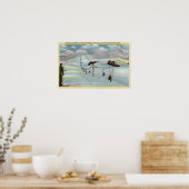 Poster Sun Valley, ID - Sawtooth Mnts. Ski D'Équitation (Cuisine)