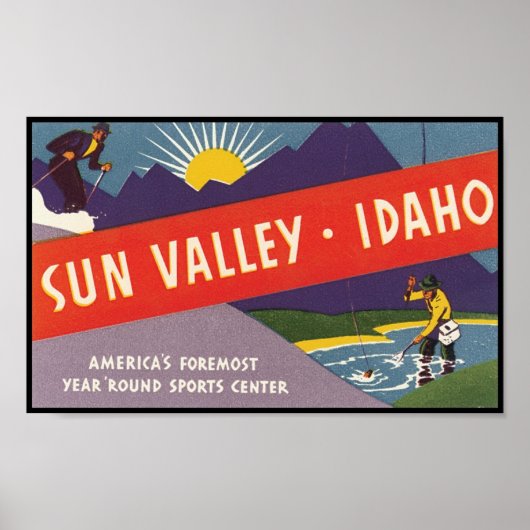 Poster Sun Valley Idaho (Devant)
