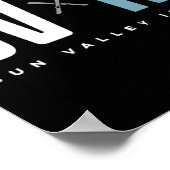 Poster Sun Valley Idaho Graphique Ski (Coin)