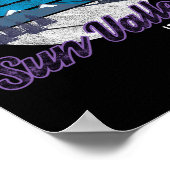 Poster Sun Valley Idaho Usa Station de ski Snowboard (Coin)