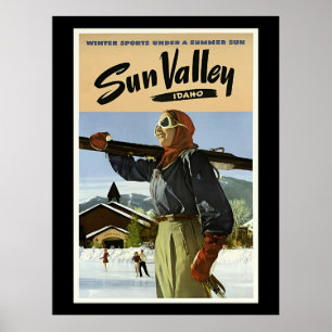 Poster Sun Valley, Idaho Voyage