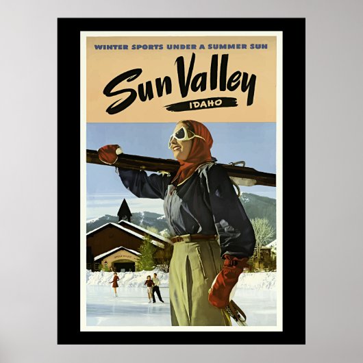Poster Sun Valley, Idaho Voyage (Devant)