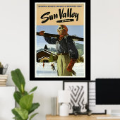Poster Sun Valley, Idaho Voyage (Bureau à domicile)