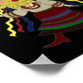 Poster Sun Woman Ukrainian Folk Art (Coin)