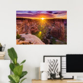 Poster Sunburst à Canyon de Chelly, AZ (Bureau à domicile)
