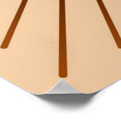 Poster Sunburst géométrique moderne - Brown et Tan (Coin)