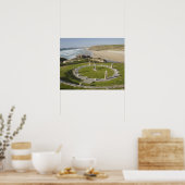 Poster Sundial et Perran Beach, Perranporth, Cornwall, (Cuisine)