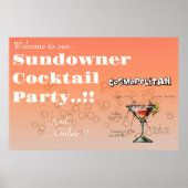 Poster Sundowner Cosmopolitan Cocktail Party (Devant)